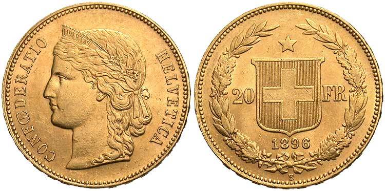 where to buy a gold Helvetias coin from Switzerland